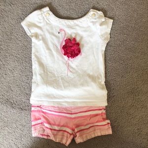 Janie and Jack Flamingo Outfit